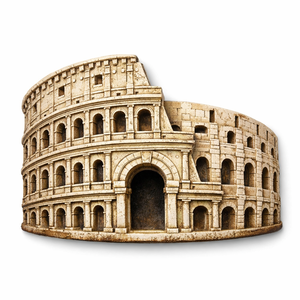 Aimant de réfrigérateur WeiVista Colisée de <span class=keywords><strong>Rome</strong></span> historique en résine, aimant décoratif souvenir de monument, fabricant sur mesure, boutique de voyage - Product Image 1