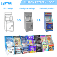 Machine d'arcade à pousse-pièces à jetons, modèle 7star Factory Design, avec changeur de billets intégré, fonctionnant à pièces, pour la vente en gros