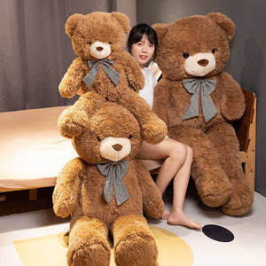 Grand ours en peluche et <span class=keywords><strong>tigre</strong></span> mignon peluche en coton doux cadeau d'anniversaire poupée câlin pour les filles couette remplie de coton PP pour les mariages - Product Image 1