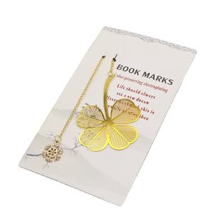 Fabricante, venta al por mayor, marcapáginas de vena de latón, regalos de empresa, borlas ahuecadas, manualidades, suministros escolares, novedad de <span class=keywords><strong>2022</strong></span> - Product Image 1