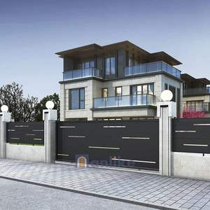 Anlike italiano deslizante Simple velocidad <span class=keywords><strong>de</strong></span> aluminio hermoso patio moderno canal largo jardín principal puerta automática para casa - Product Image 5