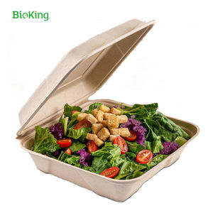 Bioking กล่องใส่อาหารกระดาษสายย่อยสลายได้3ช่อง DP usa/america - Product Image 6