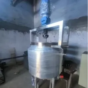 Semi <b>Automatic</b> 200L Reaction Kettle With <b>Stirrer</b> 380V 700W Motor High Safety Level Jacketed Mixing Tank Insulated Reactor - Product Image 6