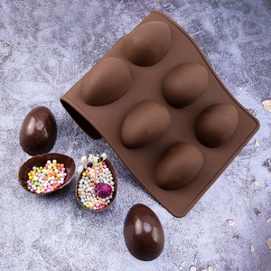 <span class=keywords><strong>Moule</strong></span> à gâteau en <span class=keywords><strong>silicone</strong></span> à 8 cavités en forme d'œuf, résistant à la chaleur, non toxique, réutilisable, de qualité alimentaire, pour la cuisson, la fabrication de <span class=keywords><strong>chocolat</strong></span> et de savon - Product Image 3