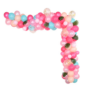 <span class=keywords><strong>Kit</strong></span> d'arche de guirlande <span class=keywords><strong>rose</strong></span> perlé et orange avec ballons en aluminium <span class=keywords><strong>flamant</strong></span> <span class=keywords><strong>rose</strong></span> à thème tropical hawaïen pour décoration de fête d'<span class=keywords><strong>anniversaire</strong></span> estivale - Grande Vente - Product Image 5