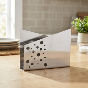 Servilletero de Acero Inoxidable con Acabado Mate, Ecológico y Duradero, Estilo Clásico, Apto para Lavavajillas, para Uso en Restaurantes u Hoteles - Product Image 3