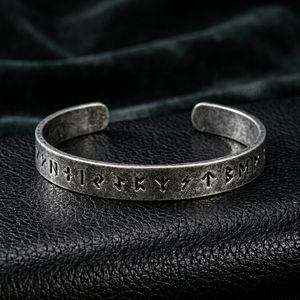Yunnique Stainless Steel Adjustable Cuff Runes Viking Bracelet <b>Men</b> Solid Durable Retro High Quality Vintage Heavy Metal Jewelry - Product Image 1