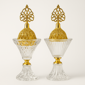 Luxurious Small <strong>Large</strong> Brass Incense Burner Set Crystal Zen Resin Home Decoration Metal Backflow <strong>Candlestick</strong> Valentine's Day - Product Image 1