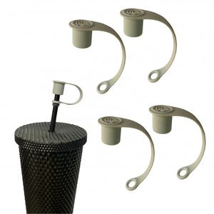 Tapas de silicona reutilizables para popotes, protectores contra polvo y fugas para vasos, accesorios de viaje, tapones. - Product Image 1