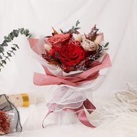 Cadeaux de Saint-Valentin romantiques Fleurs préservées Bouquet de roses éternelles pour toujours Saint Valentin 2025