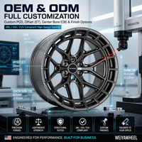 Velg Off-road Penumpang Bahan Aluminium Alloy Kustom untuk Mercedes C8 BMW SF90 5x120 Deep Concave 16-26 Inch