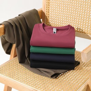 Camiseta OEM personalizada unisex 100% algodón 260g de corte holgado, informal, blanca, con impresión de logotipo personalizado, camiseta de punto. - Product Image 3