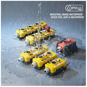 Stasiun Kontrol Gantung Berkabel 3-Tombol Tahan Air Industri XDL10-EPB3P/<span class=keywords><strong>TH</strong></span> COP-3B untuk Crane, <span class=keywords><strong>Hoist</strong></span>, dan Tail Lift 12V 24V - Product Image 6