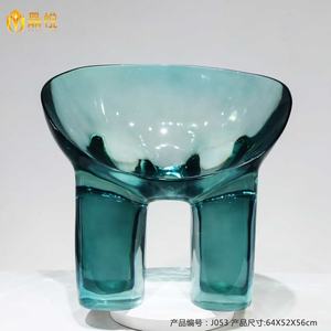 JingYue mobilier moderne de luxe transparent en résine personnalisé chaise éléphant artificielle ornement sculpture artisanale - Product Image 2