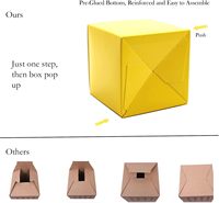 Benutzer definiertes Logo gedruckt Flat Folding Kraft Geschenk box Luxus Wellpappe Mailer Versand Versand papier Verpackung