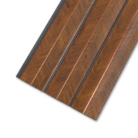 Matériau PS personnalisé décoration intérieure panneau mural de fond planche de bois imperméable grain de bois dessin charbon de bois revêtement des murs