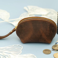 Sac en cuir personnalisé Mini stylo vanité avec logo Vegan luxe PU fermeture éclair huile essentielle petite pochette