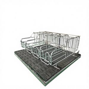 Nouvelle cage de gestation galvanisée à chaud anti-corrosion avec porte arrière pour utilisation en élevage porcin, longue durée de vie - Product Image 1