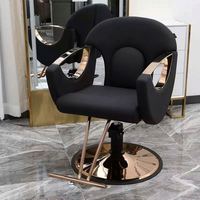 Fauteuil de Barbier Professionnel pour Salon de Coiffure – Chaise Inversée pour Permanente et Coloration, Tabouret de Coiffage