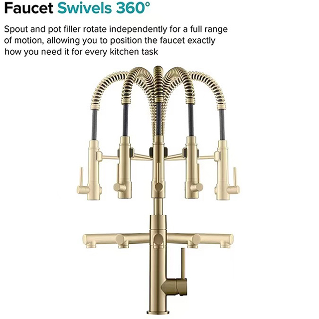 Dual functional kitchen pull faucet Spring kitchen pull faucet
