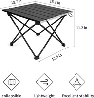 Table de camping pliante moderne légère et portable, en aluminium, hauteur réglable, mobilier d'extérieur, directement de l'usine