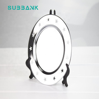 Assiettes à dîner personnalisées en alliage d'aluminium Subbank, transfert thermique par sublimation, durables, 6 pouces, logo imprimable, photo promotionnelle