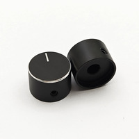Bouton rotatif médical tout en aluminium massif, bouton de potentiomètre moleté sablé mat, trou intérieur de 6 mm