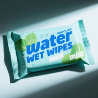 Fournisseur de lingettes rafraîchissantes à marque privée pour voyages, gym, extérieur, usage quotidien, lingettes rafraîchissantes à la menthe, fabricant OEM