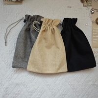 Sac en jute de haute qualité avec cordon de serrage, recyclable, pour cadeaux, cosmétiques, bonbons, grains de café, pochette en toile de jute naturelle, logo personnalisé