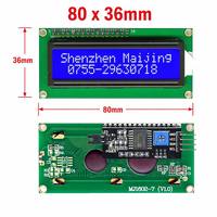 LCD1602 I2C Modul LCD 16x2 Tampilan Karakter Layar Biru Kode Putih Lampu Hitam 5V Papan Monitor