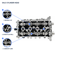 Ensemble complet de culasse de moteur G4LC 1.4L Kappa II DOHC 16V Dual CVVT pour Hyundai Verna Accent I20 Kia Rio Stonic