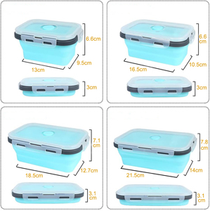 Tinh chỉnh nhà máy Silicone 350ml ráp Bento ăn trưa hộp thực phẩm lưu trữ container với cấp thực phẩm PP nắp cho ngoài trời <span class=keywords><strong>On</strong></span>-<span class=keywords><strong>The</strong></span>-<span class=keywords><strong>Go</strong></span> - Product Image 5