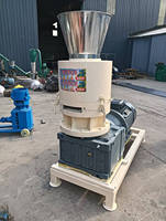 Petite machine à granulés de biomasse à filière plate Moulin à granulés de bois pour maison/ferme | Options électrique et diesel