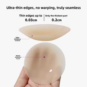 Copricapezzoli in Silicone Adesivi Senza Colla con Logo Personalizzato, Rotondi 8cm 10cm, Senza Coppe, per Reggiseno - Product Image 4