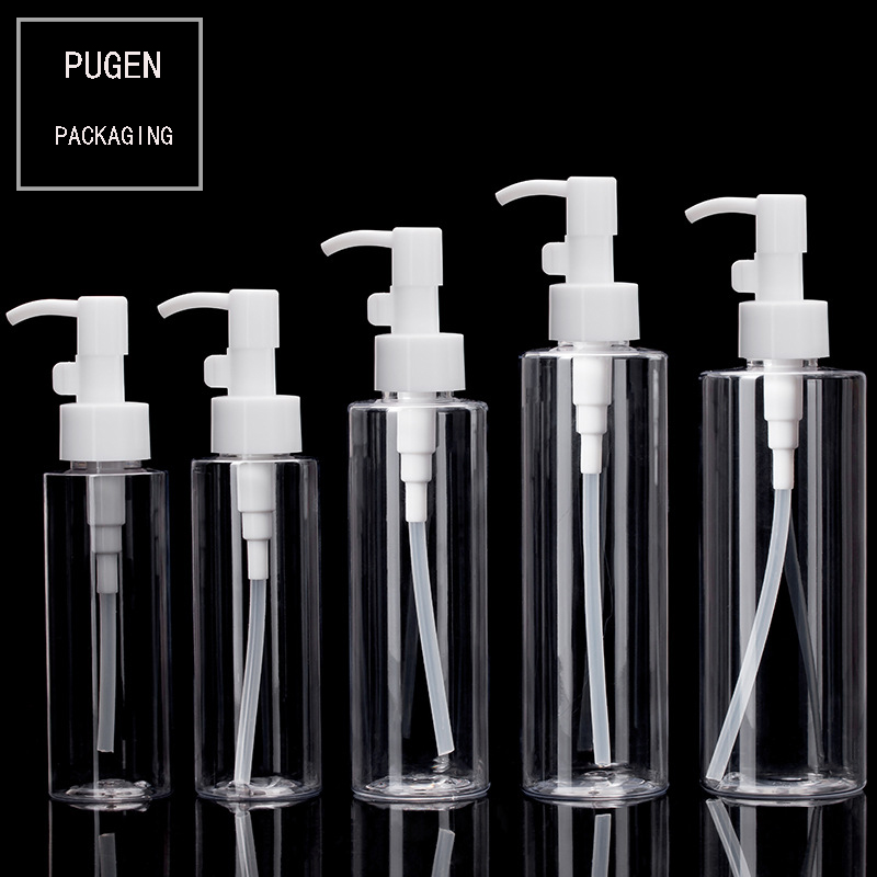 120ml clear rectangle pump bottle