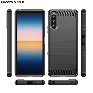 Coque de portable en TPU souple et résistant aux chocs, étui en Fiber de carbone pour <span class=keywords><strong>Sony</strong></span> Xperia 10 IV - Product Image 3
