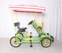 Vélo tandem coloré à 2 places / Vélo tandem à 4 places avec cadre en acier / Vélo tandem à 4 roues