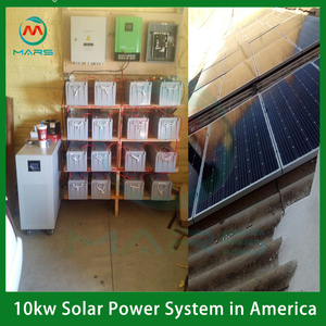 Système solaire 12 kW avec batterie au lithium 30 kWh, système solaire hybride 15 kW, système solaire hors réseau 20 kW avec batterie de secours - Product Image 1