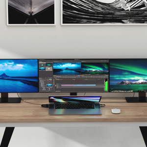 แท่นเชื่อมต่อจอแสดงผลหลายจอ HyperDrive 4K สำหรับ MacBook Pro/AIR ขนาด 13"-16" - Product Image 5