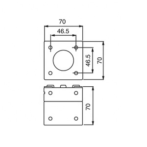 Sistema 3R-610.21 MacroStd quadrado Manual Chuck para Makino EDM Usinagem HE-R06779 - Product Image 2