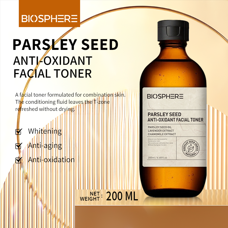 โทนเนอร์บำรุงผิวหน้า สารสกัดจากเมล็ดพาร์สลีย์ แอนตี้ออกซิแดนท์ 200 มล.
