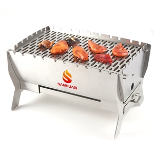 <strong>Mini</strong> Camping Foldable <strong>BBQ</strong> <strong>Gas</strong> Grill Portable Barbeque Folding Stainless Steel Smokeless Grill Outdoor <strong>Gas</strong> Charcoal Grill - Product Image 3