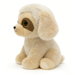 Peluche personnalisée pour chiot, peluche chien aux grands yeux, peluche chiot beige moelleuse - Product Image 4
