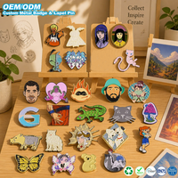 Maßgefertigtes Emaille-Pin-Set Anime-Charakter Fantasy-Tier Cartoon Metall-Abzeichen Glitzer-Anstecknadel Trendiges Geschenk-Sammlerstück