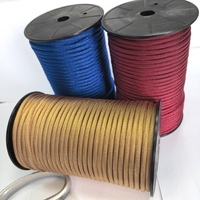 MOQ 6 rouleaux de corde paracorde 550 de 1000 pieds, bobine de corde paracorde en nylon de 4 mm, corde dorée pour la randonnée en extérieur, corde de maintien, laisse pour chien