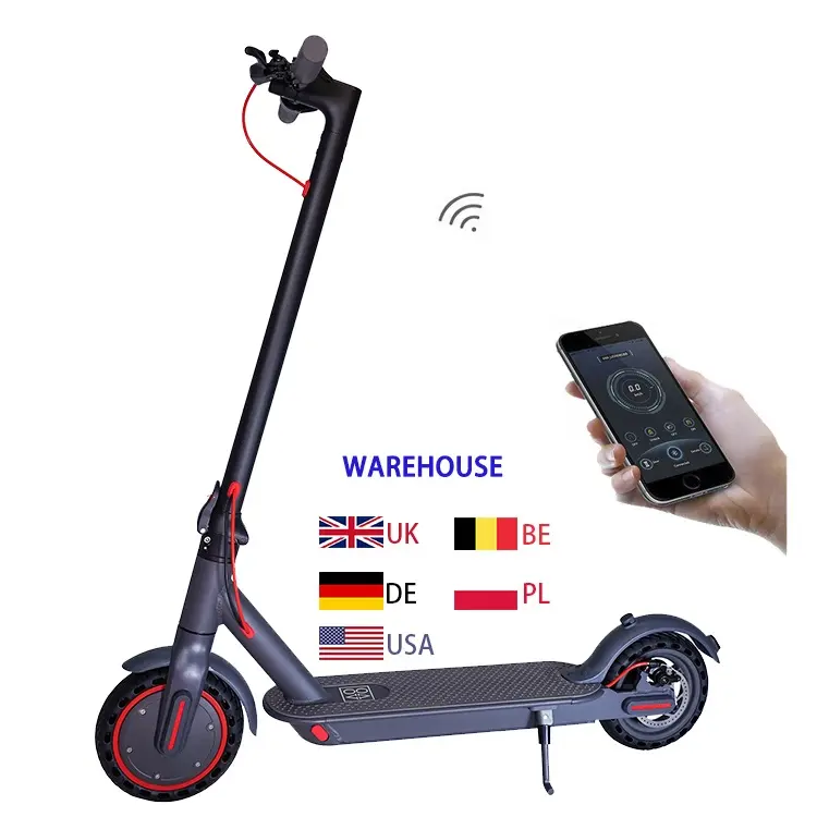 AU UK US EU Germany Warehouse 350W 36V 7.8Ah 10.4Ah 8.5inch tire E300 T4 M365 Fast Folding Electric Scooter