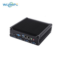 Miniordenador industrial Wanlan Intel i5 i7 de 12ª/13ª generación con doble NIC, 2*DDR4/1*M.2 NVME, 6*DB9, sin ventilador, compatible con chipset vPro.