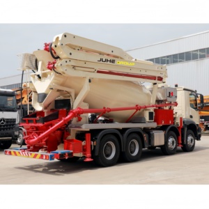 Camión Mezclador de Concreto con Bomba, Kit Superior de 24-30 Metros, Mezcla y Bombeo Integrados para Construcción de Viviendas Rurales y Vertido en Estadios - Product Image 1