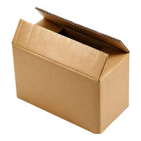 Boîtes en carton ondulé personnalisées, grande capacité, marron, pliables, écologiques, super résistantes, pour expédition express, gaufrage, réutilisables, biodégradables