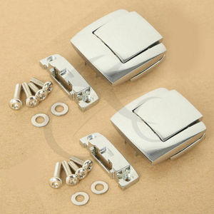 XINMATUO Chrome rasoir haché roi coffre loquets charnières adaptées pour Harley Tour Pak Touring XF2906365-<span class=keywords><strong>E</strong></span>-Set-US - Product Image 4